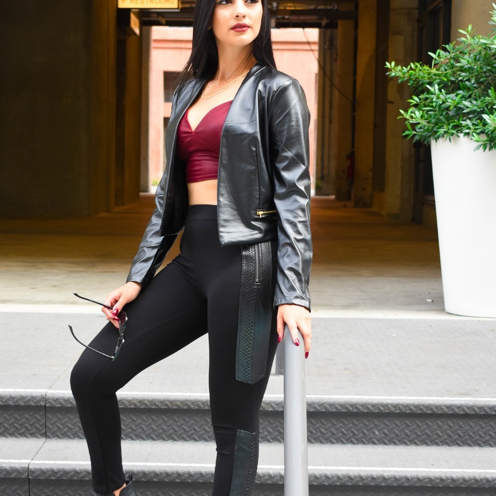 Take Risk Faux Leather Jacket - Picture 5 of 5
